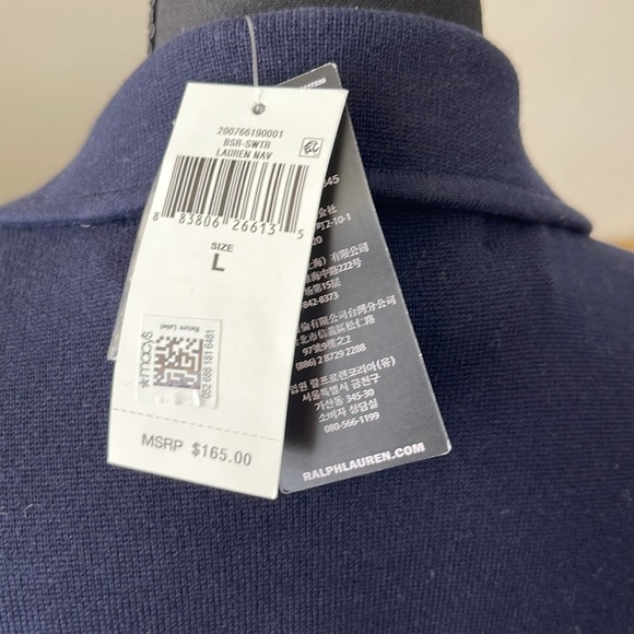 Lauren Ralph Lauren blue jacket size L NWT - Picture 4 of 5